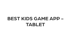best kids game app - tablet award badge