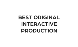 best original interactive production award badge