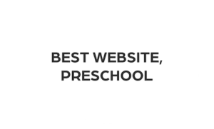 Best website, preschool award badge